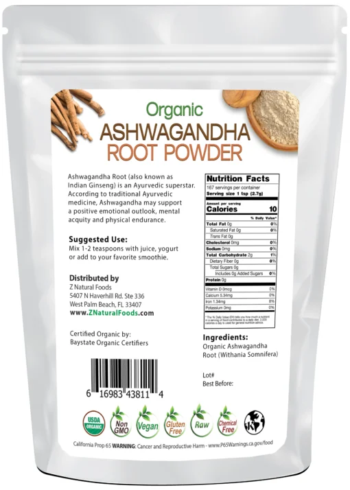 Ashwagandha Root Powder - Organic