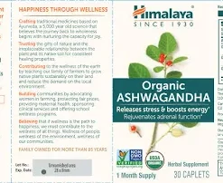 himalaya organic ashwagandha 60 capsules